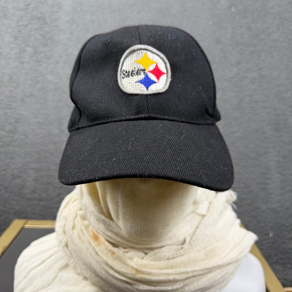 Pittsburgh Steelers Hat Mens Black Adjustable Strapback Wool Blend‎ Baseball Cap